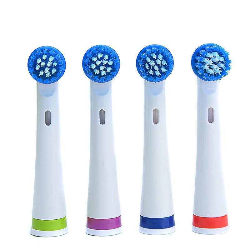 Brosse à Dents Électrique Professionnelle à Rotation Moderne avec 4 et 8 Têtes de Rechange Nettoyage en Profondeur Brosse à Dents à Piles Blanchiment des Dents pour Adultes