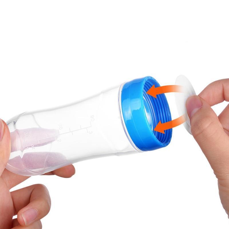 NOUVEAU Biberon Cuillère avec Cuillère en Silicone Nouveau-né Nourrisson Cuillère à Pression Biberon d'alimentation Supplémentaire pour Tout-petit pour Enfants et Bébé