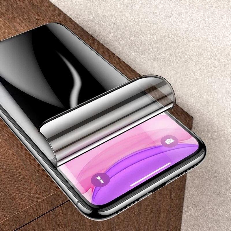 3 films hydrogel anti-espion pour iPhone 12 11 Pro Max 7 8 Plus, protecteurs d'écran de confidentialité pour iPhone 13 14 XS MAX X XR, pas en verre, film hydrogel protecteur d'écran de confidentialité compatible avec iPhone