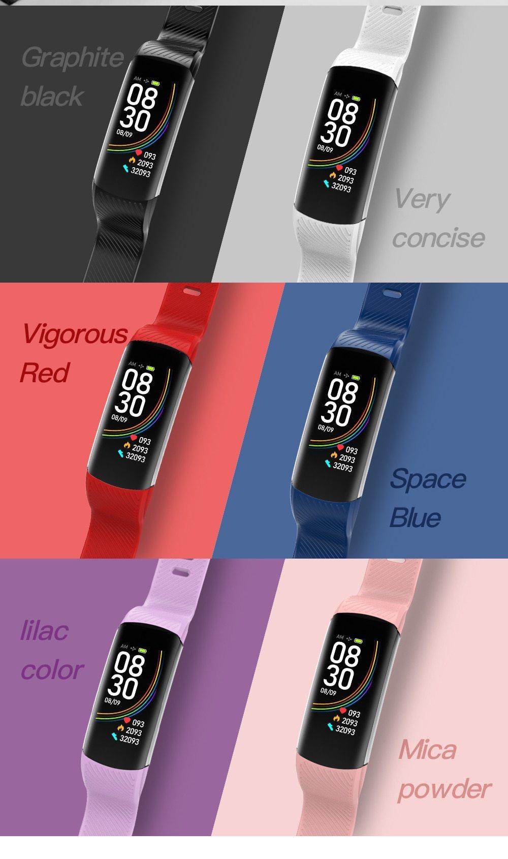 Montre connectée unisexe de luxe à la mode pour femmes et hommes, compatible avec les systèmes d'exploitation Android et iOS, avec suivi d'activité intelligent et protection étanche.