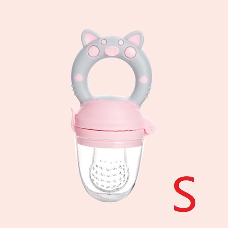 Sucette Distributrice Bébé en Silicone Animaux Dessin Animé Tétine pour Nourrisson Support Grignoteur Fruits Nouveau-né Sucette Silicone Embout Tétine
