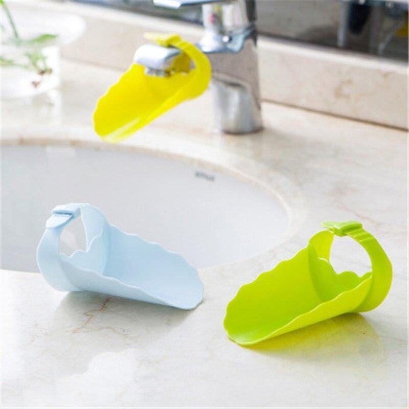 Jouets de bain en silicone pour bébé, prolongateur de robinet pour enfants, prolongateur de lavage des mains pour enfants, robinet d'évier de salle de bain en caoutchouc, prolongateur d'évier de robinet d'eau