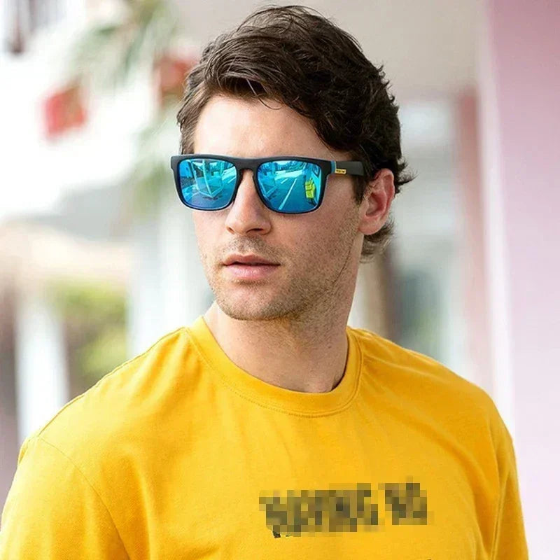 Lunettes de soleil polarisées de luxe pour hommes, de marque de designer, style rétro, pour l'extérieur, la conduite, la moto, le cyclisme