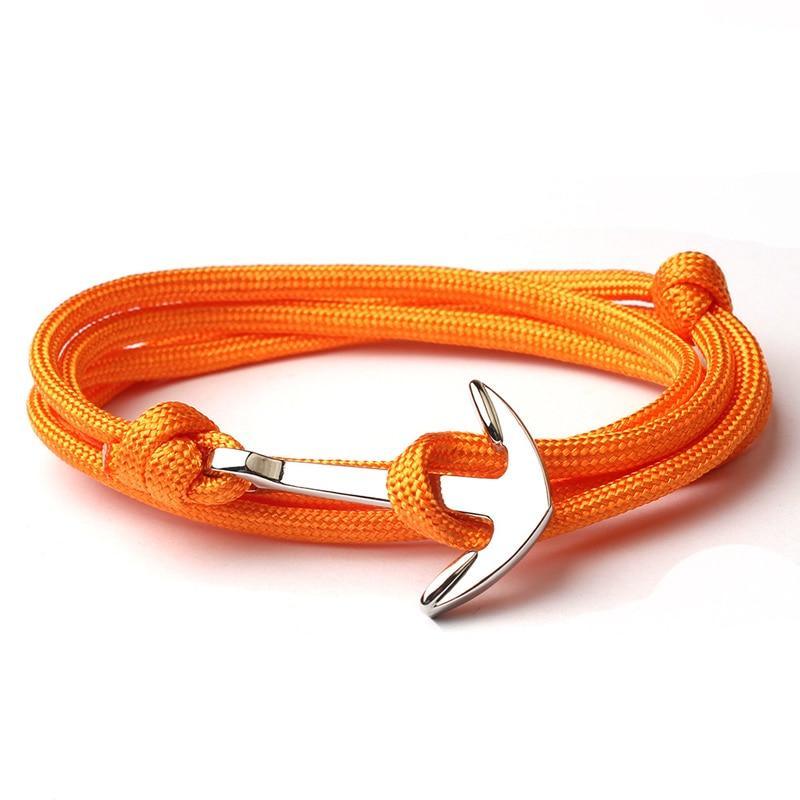 Nouveau Bracelet Ancre Marine Bleu Bracelet Ancre d'Amitié Homme Bracelet Multicouche Fait Main Corde Nylon Chaîne Bijoux Homme Femme