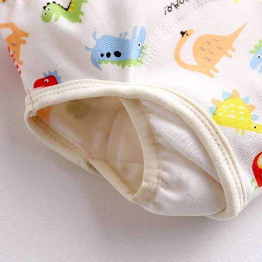 Couches lavables pour bébé à 8 couches, culotte d'apprentissage réutilisable, couche en tissu lavable, culotte imperméable avec côtés anti-fuite