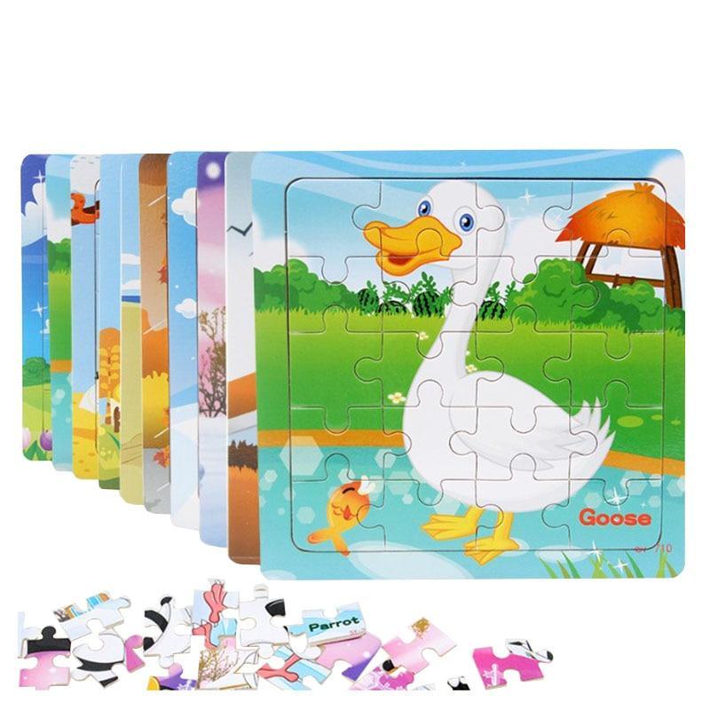 38 modèles de puzzles en bois, jouets animaux/véhicules pour bébés de 2 à 6 ans, jouets éducatifs précoces pour enfants