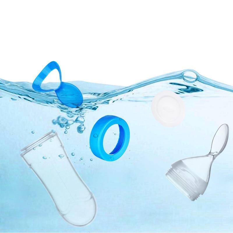 NOUVEAU Biberon Cuillère avec Cuillère en Silicone Nouveau-né Nourrisson Cuillère à Pression Biberon d'alimentation Supplémentaire pour Tout-petit pour Enfants et Bébé