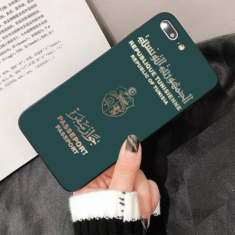 Coque de téléphone Fashion Passport pour iPhone 13 8 7 6 6s Plus X 5s Se 2020 Xr 11 12 Pro Xs Max Coque souple en silicone