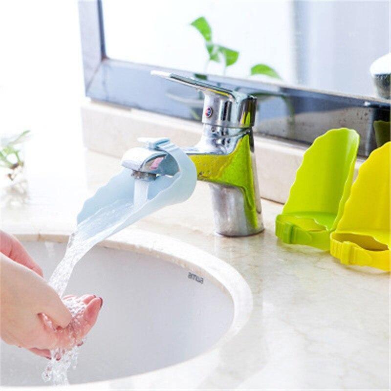Jouets de bain en silicone pour bébé, prolongateur de robinet pour enfants, prolongateur de lavage des mains pour enfants, robinet d'évier de salle de bain en caoutchouc, prolongateur d'évier de robinet d'eau