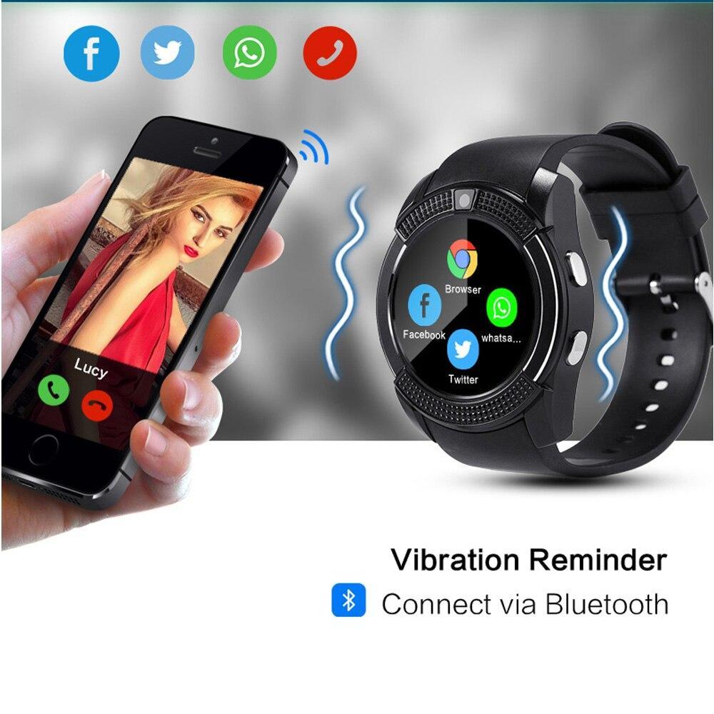 Montre intelligente de sport célèbre avec carte SIM pour systèmes Android et IOS avec caméra, appels, composition d'appels et moniteur de fréquence cardiaque.