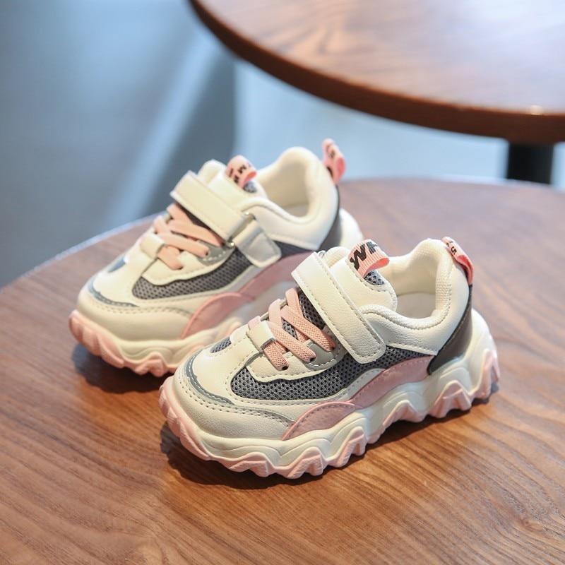 Chaussures de sport respirantes décontractées pour garçons Baskets pour enfants Chaussures de course pour bébés filles Chaussures en maille et toile