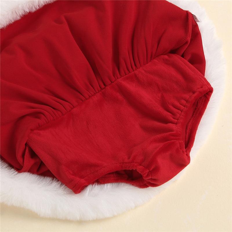 Robe Barboteuse de Noël pour Bébé Filles, Robe Barboteuse à Manches Volantes et Paillettes pour Enfants, Robes pour Fillette dans un Style de Noël Élégant