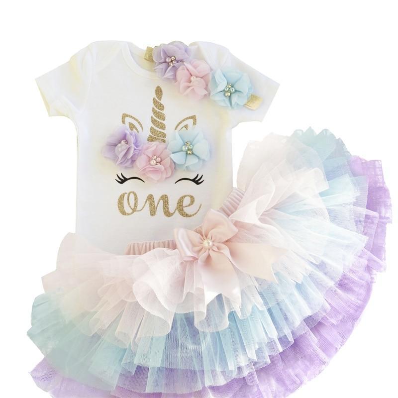 Nouvelle Robe Tendance Pour Bébés Filles Premier Anniversaire Vêtements Pour Bébés Tout-Petits Vêtements D'Été Pour Fête D'Anniversaire