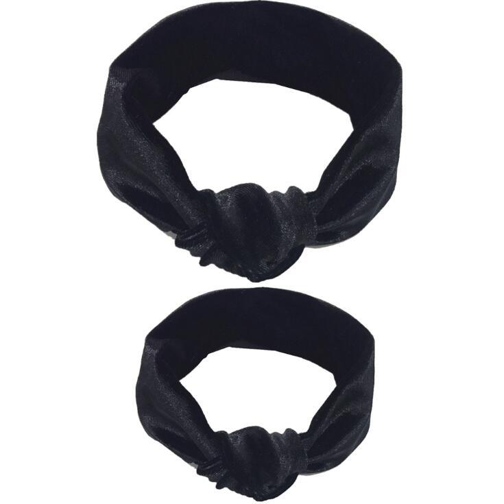Bandeaux modernes mère et bébé, nœud pour enfants filles avec imprimé oreilles de lapin, bandes de cheveux florales, accessoires de cheveux parent-enfant