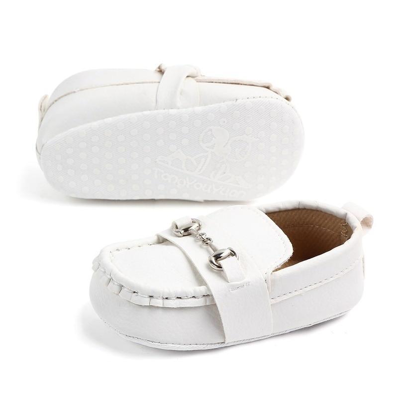 Chaussures en cuir pour bébé, mode nourrisson garçons filles antidérapantes, semelle souple, premiers pas pour nouveau-nés, chaussures de luxe pour enfants