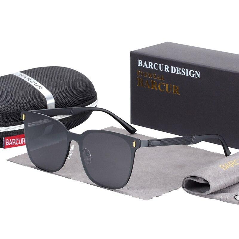 Nouvelles lunettes de soleil carrées polarisées de luxe élégantes pour hommes et femmes avec protection UV400
