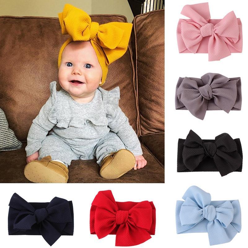 Bébé Nouveau-né Tout-petit Filles Bandeau Lapin Gros Nœud Turban Serre-tête Accessoires de Cheveux Pour Filles Enfants