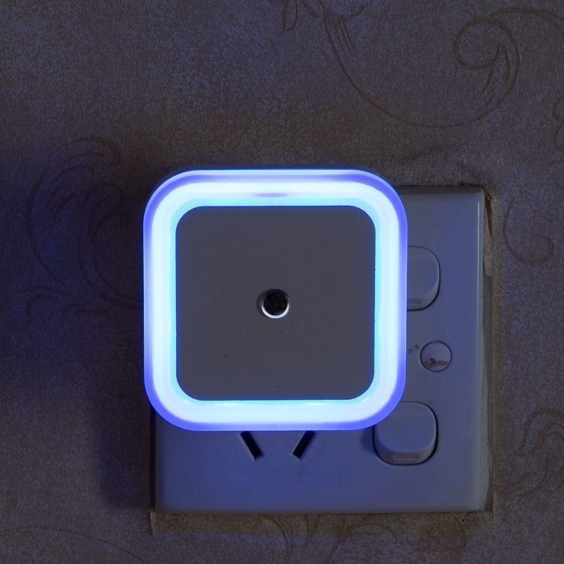 Veilleuse LED sans fil STEVVEX avec prise EU et US Mini veilleuses carrées pour chambre de bébé, couloir, lampe polyvalente