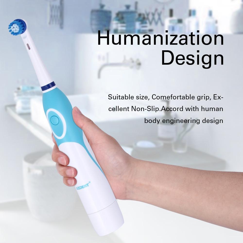 Brosse à Dents Électrique Professionnelle à Rotation Moderne avec 4 et 8 Têtes de Rechange Nettoyage en Profondeur Brosse à Dents à Piles Blanchiment des Dents pour Adultes