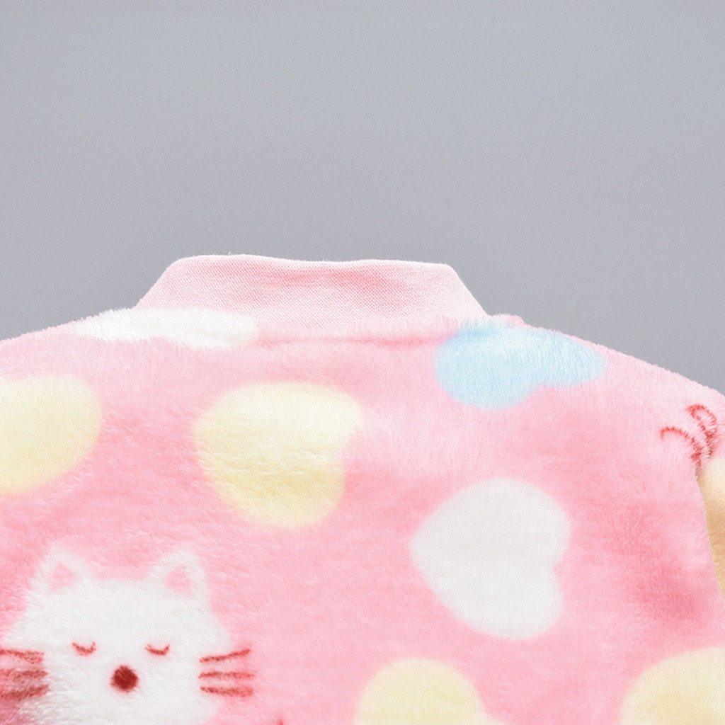 Barboteuse Bébé Nouveau-né Combinaison Enfant Dessin Animé Animal Polaire Chaud Barboteuse pour bébé Garçon Filles Matière Peluche