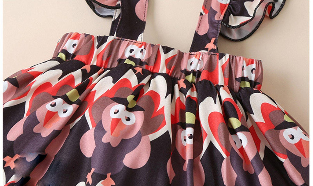 Ensemble de 2 pièces de vêtements pour bébés filles : hauts barboteuse, jupe à bretelles, robe, Thanksgiving, tenues d'hiver
