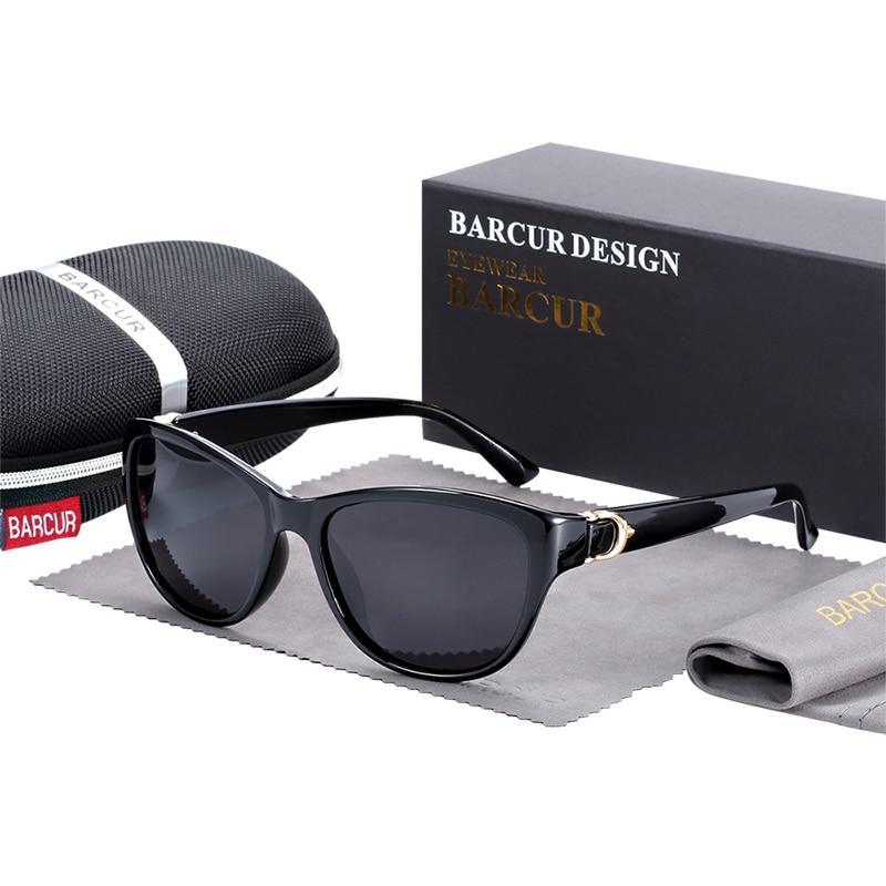 Nouvelles lunettes de soleil œil-de-chat dégradées TR90 pour femmes et dames, avec verres polarisés, de style luxe moderne et avec protection UV