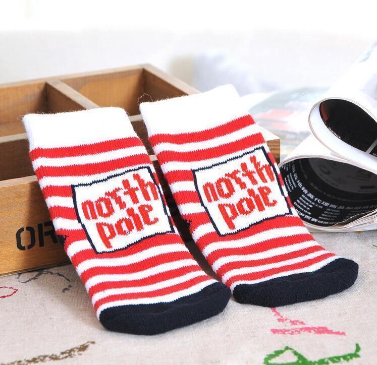 Chaussettes de Noël de luxe en coton d'hiver et d'automne pour bébés filles garçons, chaussettes en éponge pour enfants avec flocon de neige, élan, Père Noël