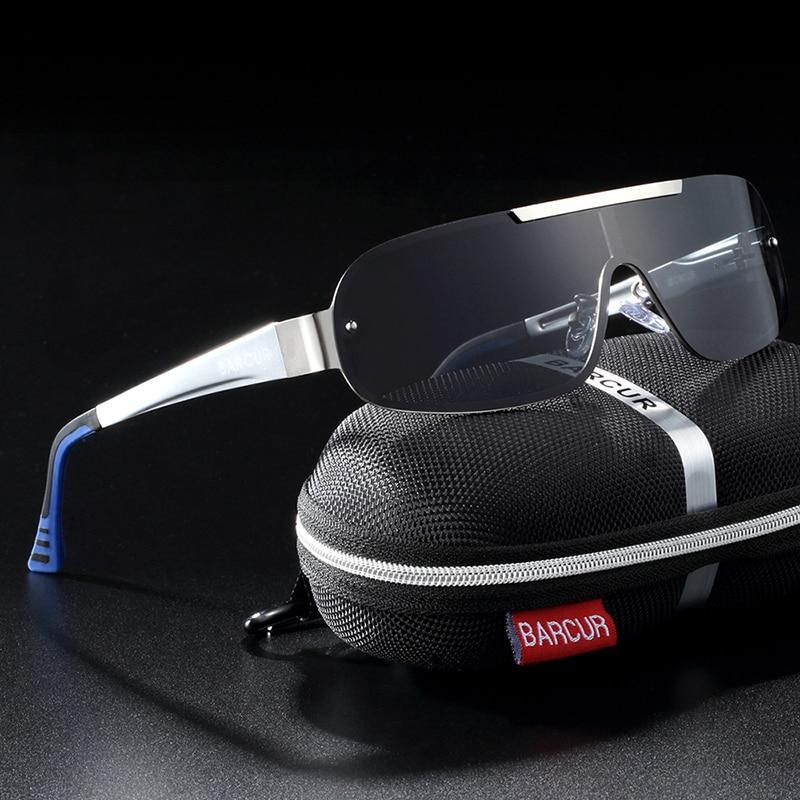 Lunettes de soleil de pilote unisexe élégantes en alliage d'aluminium et de magnésium, style luxe pour la conduite, avec protection UV400