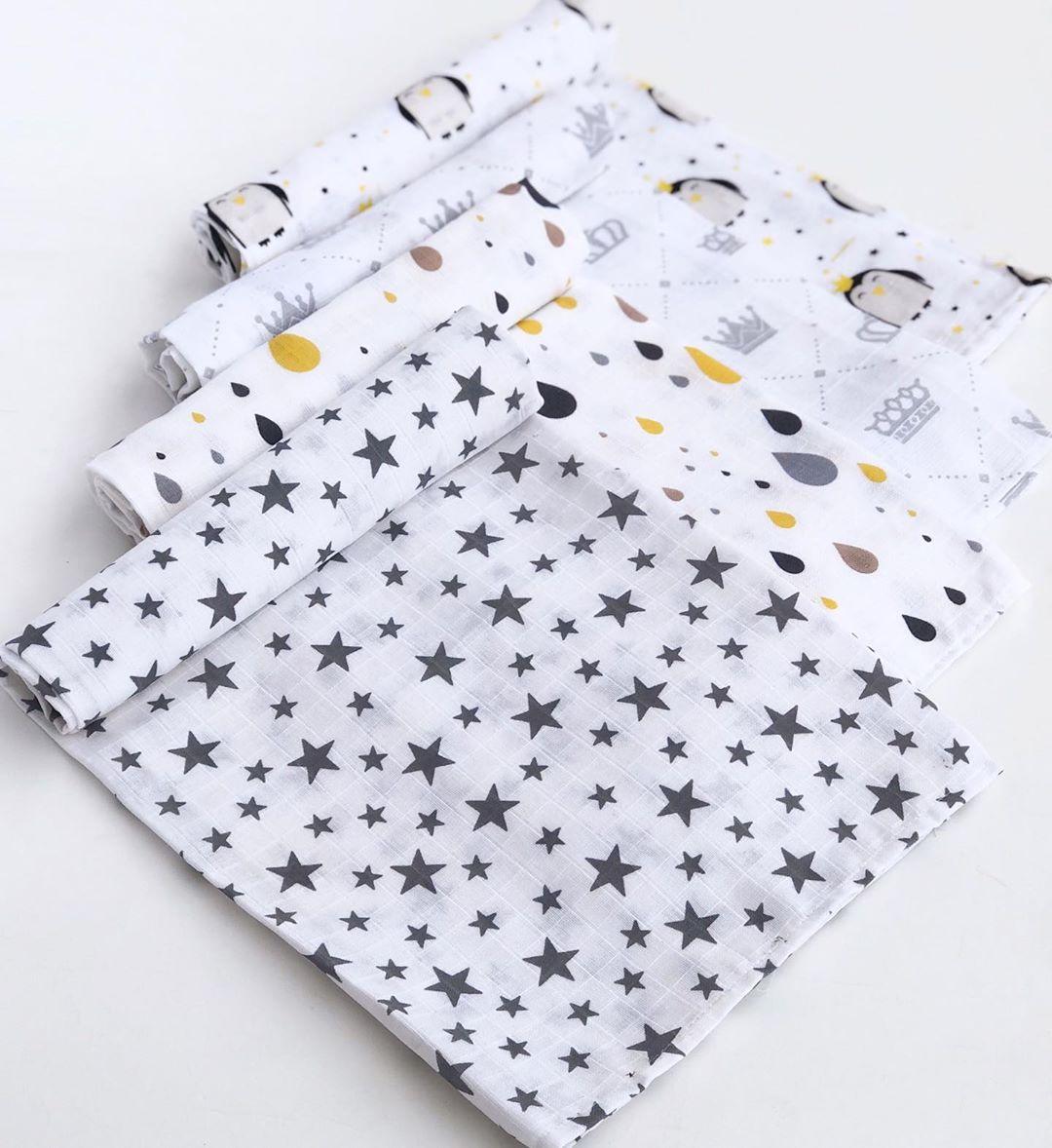Langes en mousseline de coton pour bébé, couvertures d'emmaillotage pour nouveau-nés, serviette de bain multifonction pour nourrissons