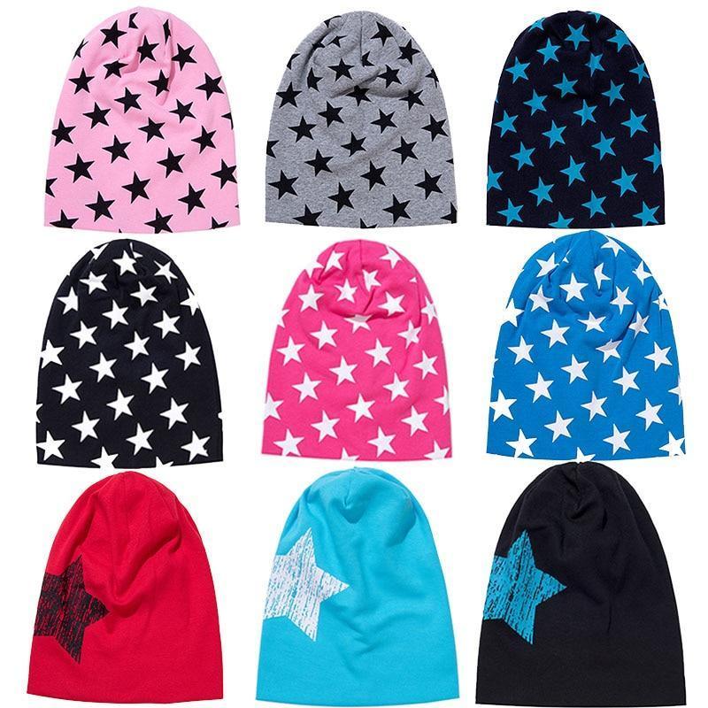 Bonnet et écharpe de bébé hip-hop avec étoile pour garçons et filles pour l'automne et l'hiver