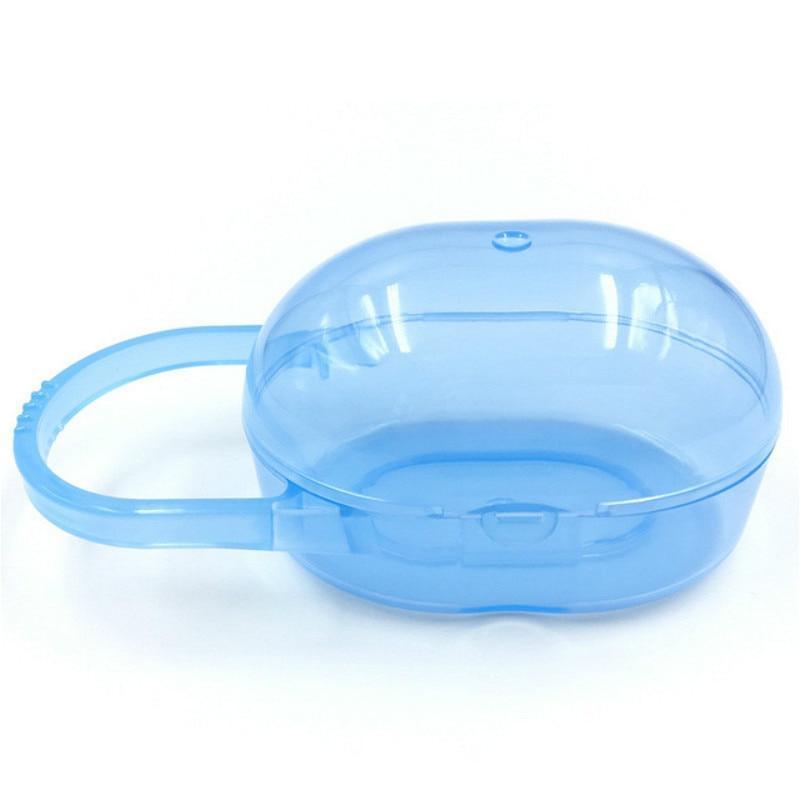 Boîte de rangement de voyage pour tétine de bébé, couleur unie, étui porte-tétine sûr pour enfants