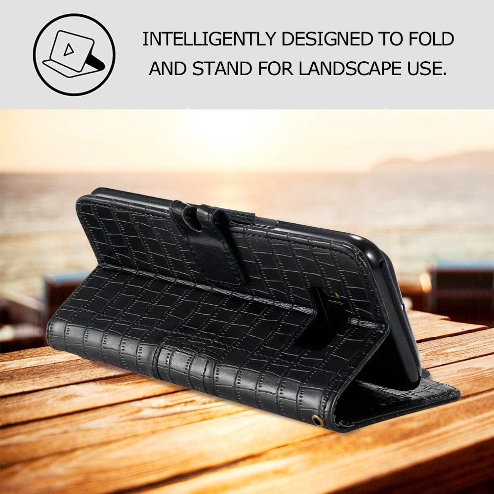 Étui à rabat motif de luxe pour iPhone 13 12 Mini 11 Pro Étui portefeuille en cuir avec support de carte Housse de protection anti-radiation pour iPhone