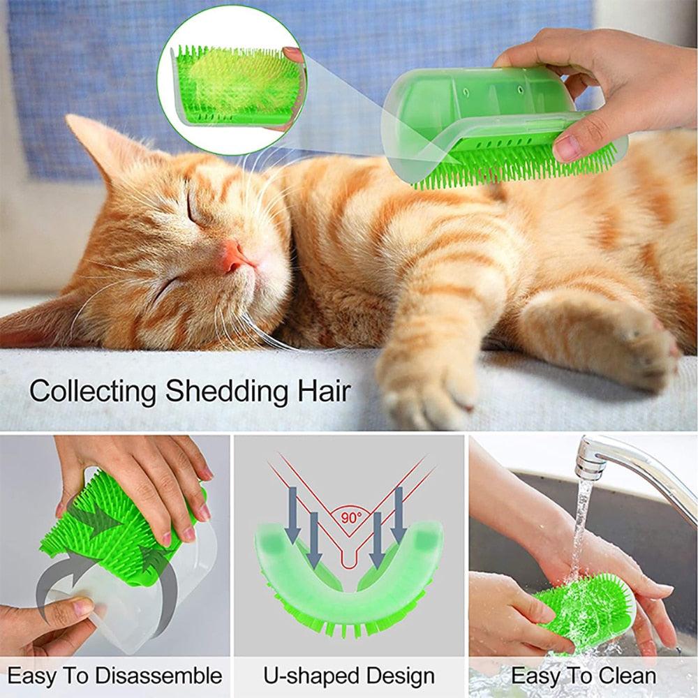 Masseur pour chats Produits pour animaux de compagnie Brosse pour enlever les poils Peigne de toilettage Table de toilettage Chiens Soins Accessoires Bandes souples Brosses de massage pour chats Grattoir mural pour chatons