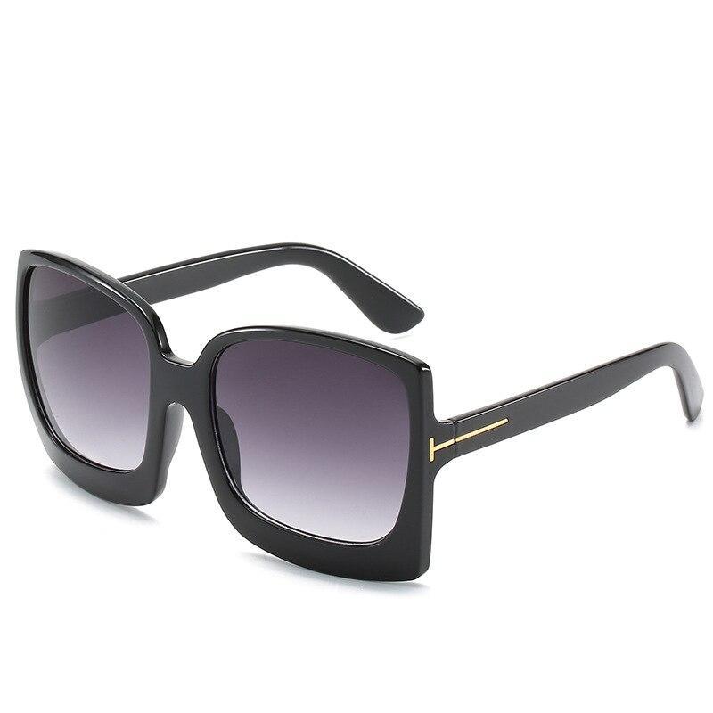 Mode Surdimensionnée Femme Carrée Grande Monture Gradient Femme et Dame Lunettes de Soleil Marque Designer avec Protection UV400 gafas de sol mujer