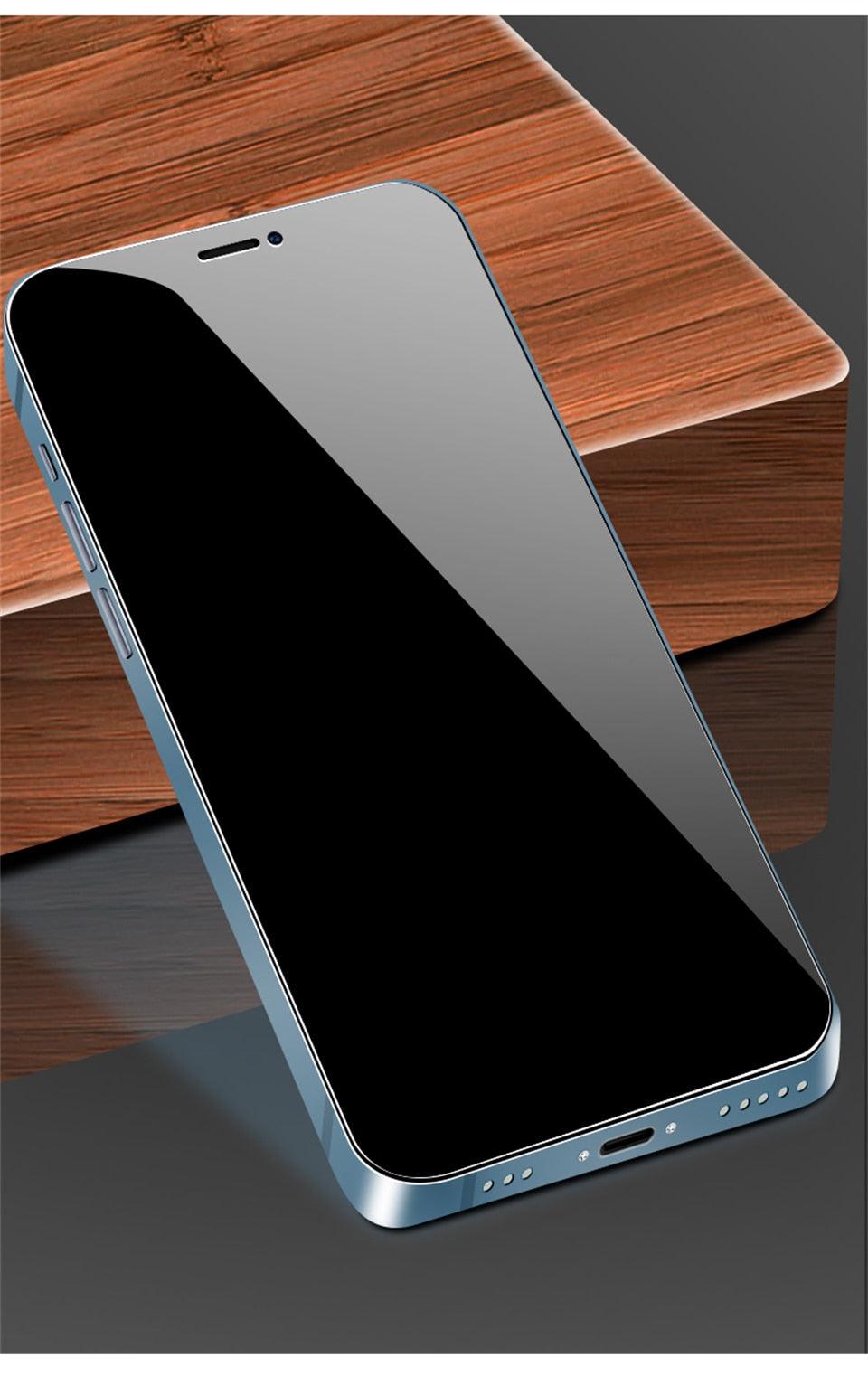 Film en céramique anti-espion pour Iphone 13 12 11 Pro Max Mini Xr Xs Max Se 2020 8 6s 7 6 Plus Se3 Protection d'écran de téléphone portable Film de protection d'écran ultra-transparent anti-rayures pour Iphone