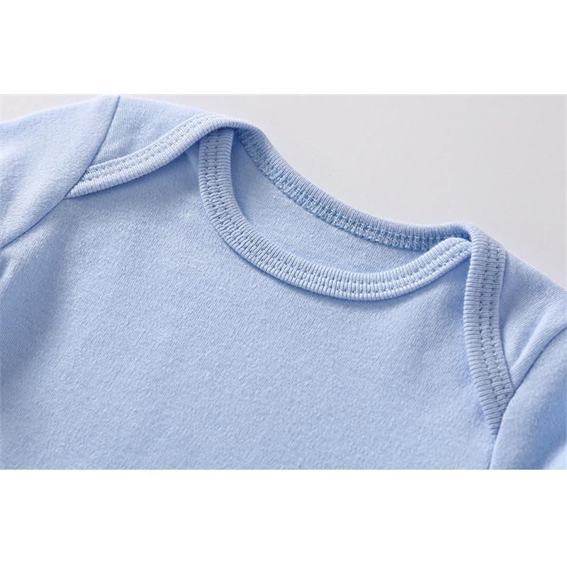 Barboteuse Classique Moderne Couleur Unie Bébé Garçon Fille Combinaison Coton Manches Longues Hauts Pour Filles Et Garçons Bébé