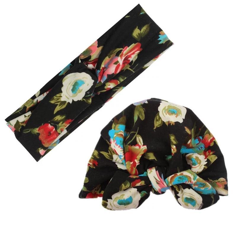 Turban Moderne Maman&Bébé Chapeau Mère Bébé Bandeaux Maman Fille Nœuds Bonnet Imprimé Solide Accessoires Cheveux Parent-Enfant