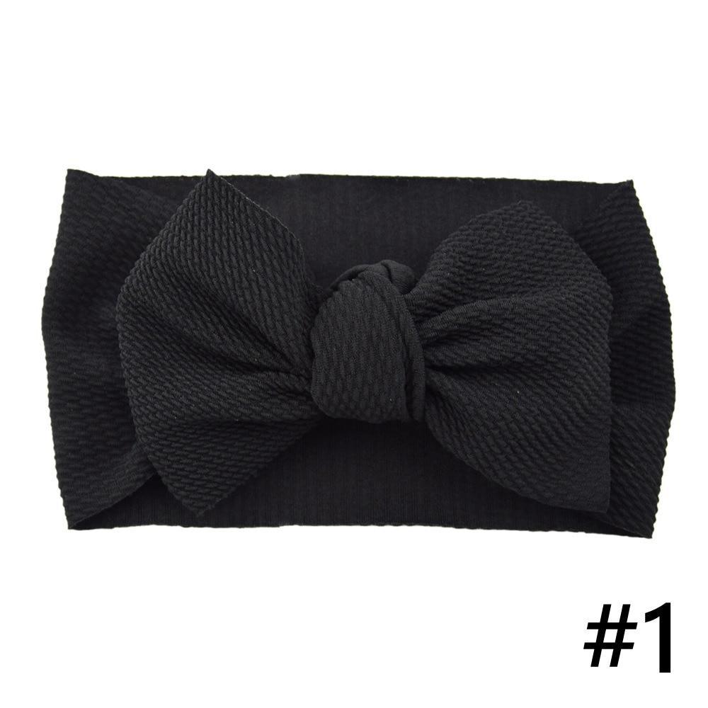 Bandeau Bébé Fille Grand Nœud Bandeau Cheveux Enfants Réglable Turban Enfant Accessoires Cheveux