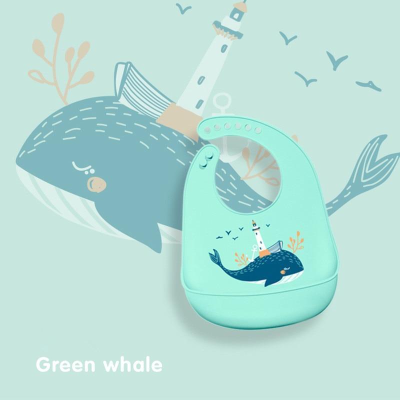 Bavoirs en silicone imperméables pour bébés, bavoirs de dessin animé réglables pour bébés, chiffons d'épaule