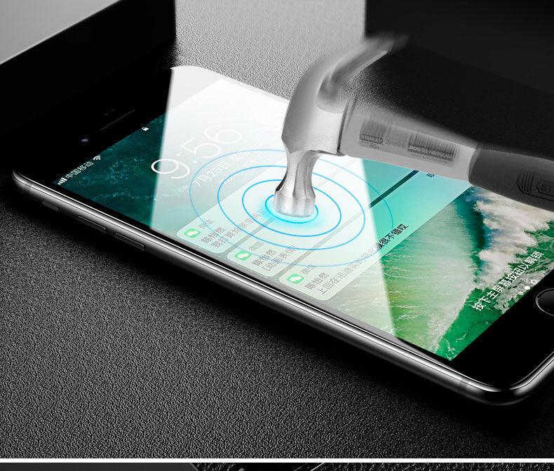 Verre Trempé Incurvé 9D pour iPhone 7 8 6 6S Plus SE, Protecteur d'écran en Verre pour iPhone 8, iPhone 7 Plus, iPhone 8 Plus, Film Protecteur en Verre Trempé