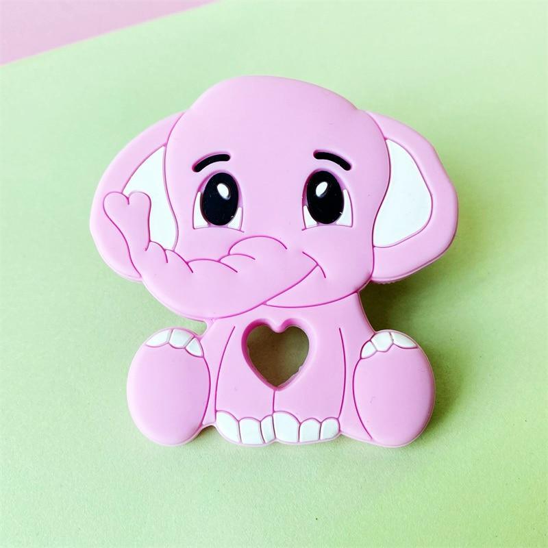Jouets de dentition en silicone pour bébé, mini éléphant de dessin animé, rongeurs, à mâcher, produits pour parents, bébés garçons et filles