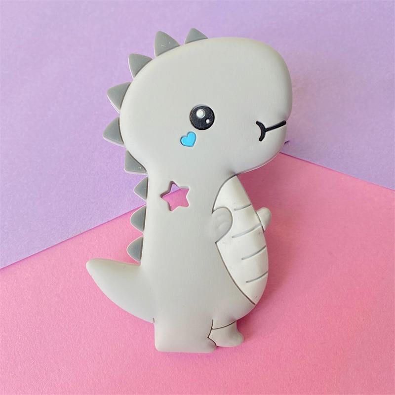 Anneau de dentition Dinosaure en forme d'animal pour bébés garçons et filles - Sans BPA - Cadeau parfait
