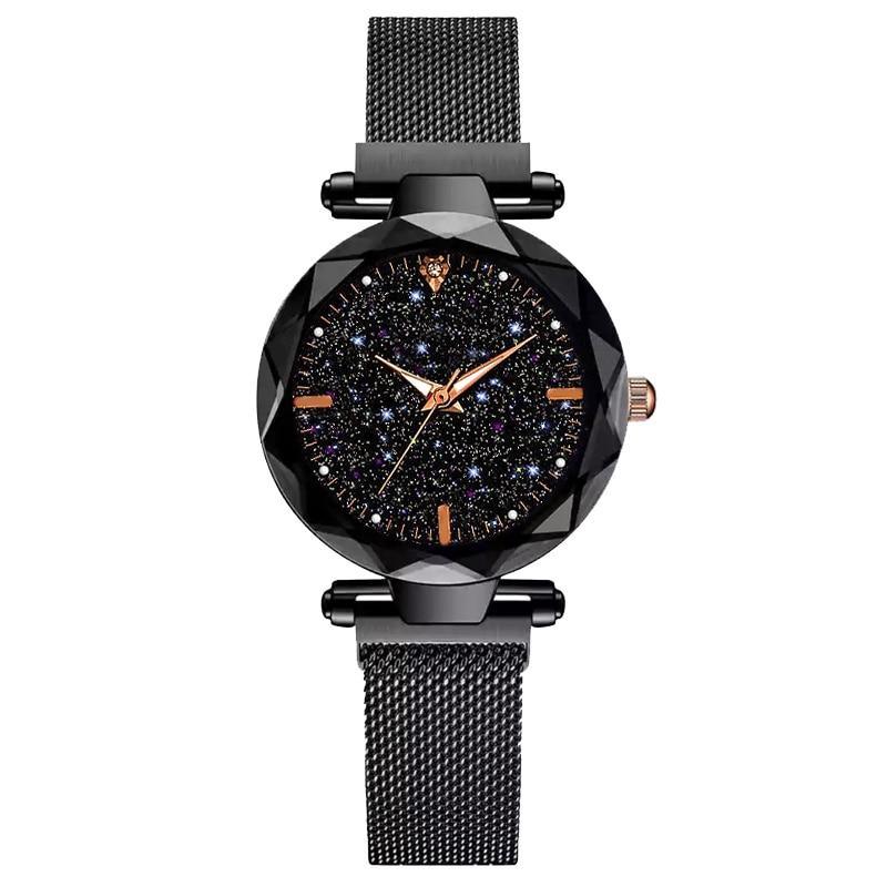 Nouvelles Montres de Luxe pour Femmes Montre Femme Ciel Étoilé Magnétique Étanche Bracelet Pour Femmes et Filles