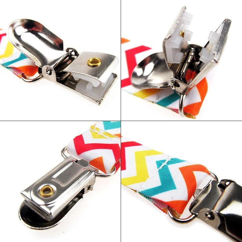 Lot de 4 attaches-sucettes pour bébés, anneaux de dentition, attache-tétine pour bébés et jeunes enfants
