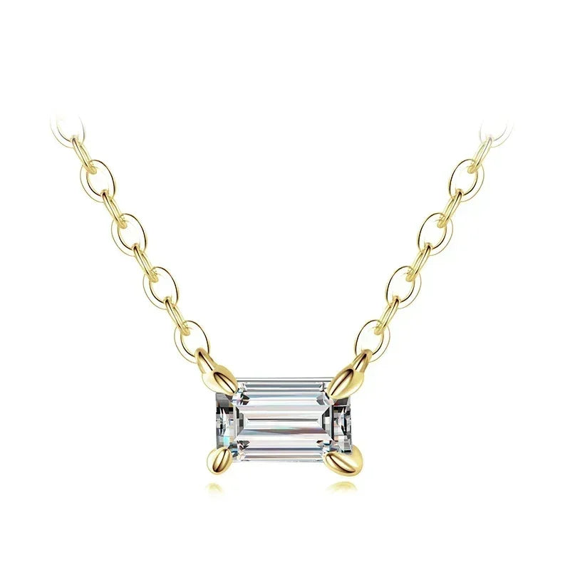 Modian Véritable Argent Sterling 925 Mode Charme AAA Zircone Pendentif Collier Pour Femmes Colliers Féminins en Argent Bijoux Fins