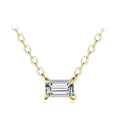 Modian Véritable Argent Sterling 925 Mode Charme AAA Zircone Pendentif Collier Pour Femmes Colliers Féminins en Argent Bijoux Fins