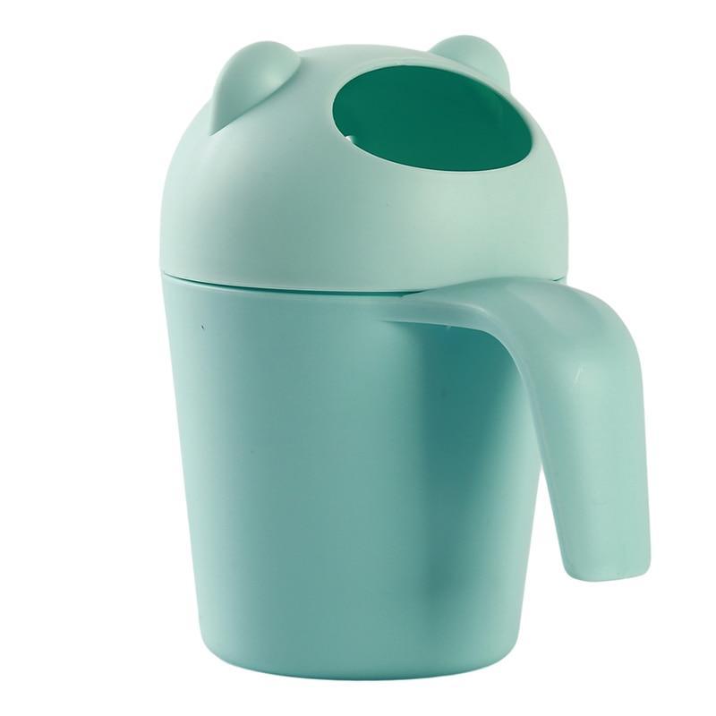 Bébé Enfants Dessin Animé Ours Bain Tasse Bébé Douche Shampooing Tasse Seau Bébé Douche Cuillère Eau Cheveux Pour Enfants