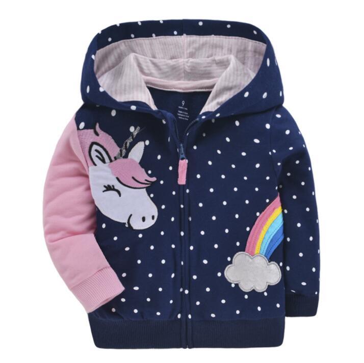 Sweat-shirt à capuche en coton imprimé de luxe, nouvelle tendance, pour bébé fille/garçon, style moderne élégant et luxueux avec licorne