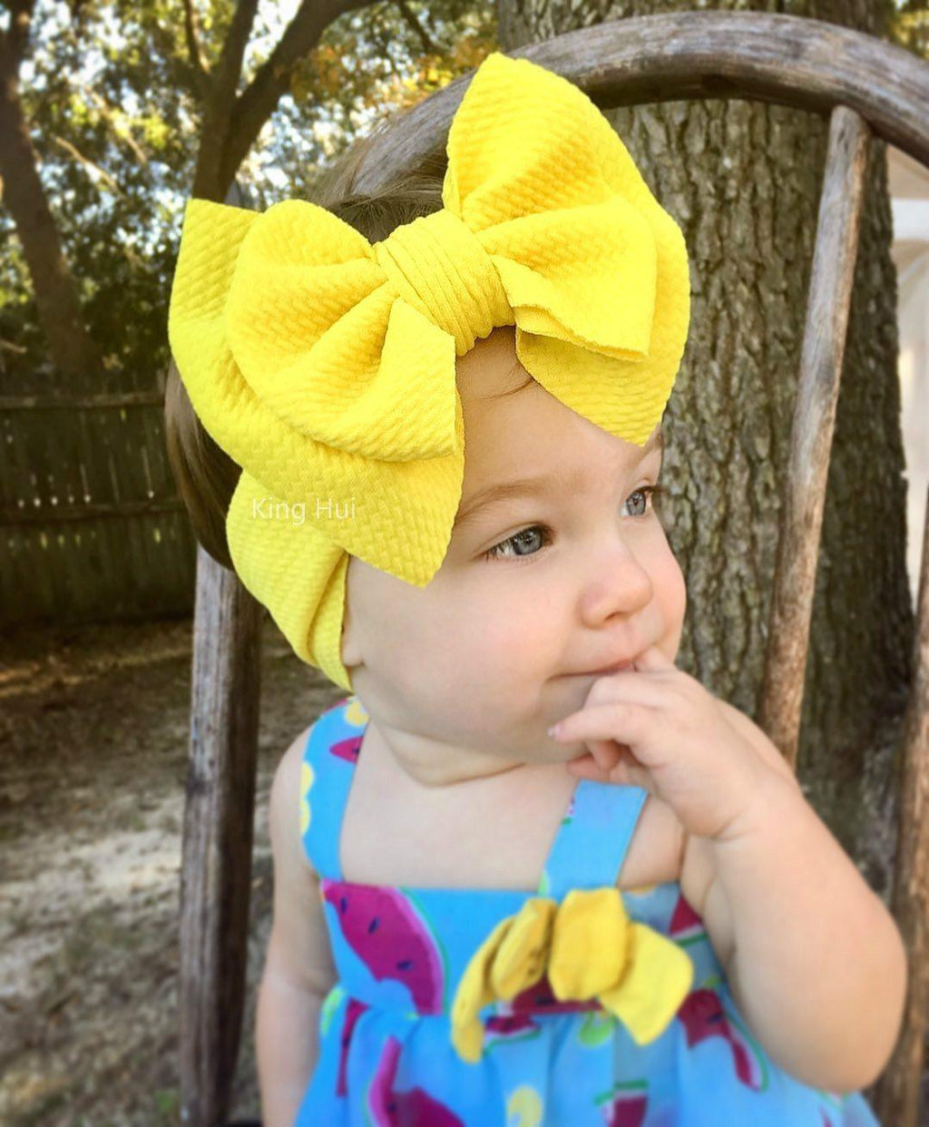 Bandeau de bébé moderne à nœud papillon pour les petites filles, bandeau turban, turban noué pour bébés filles