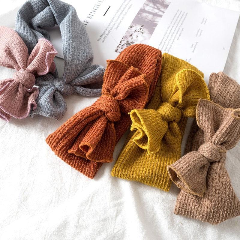 Bandeaux tricotés pour bébés filles, bandeau turban pour enfants et accessoires pour cheveux de filles